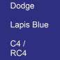 Preview: Dodge, Lapis Blue, C4 / RC4.